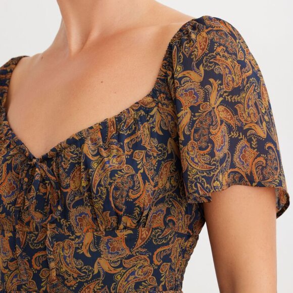 Eliza Smocked Mini Flare Dress - Picture 3 of 12